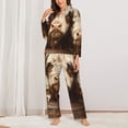 thumbnail image 2 of Sigee Butterfly Cow Barrel for Women’s Pajama Sets Long-Sleeved Pjs Sets for Women 2 piece Sleepwear-X-Large, 2 of 7
