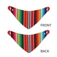 thumbnail image 3 of Honeii Mexican Serape Blanket Stripes Print Pet Scarf Dog Bandanas for Dogs Triangle Dog Scarfs,Bandana Pet Cute Scarf Bibs for Small Medium Dogs and Cat-Small, 3 of 5