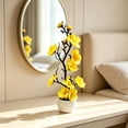 thumbnail image 6 of Potted Silk Fake Flowers Tabletop Decor, Small Artificial Plants Indoor with Adjustable Branches&Ceramic Pot for Tea Living Room Study Desk Home Decor, 6 of 6
