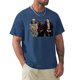 thumbnail image 5 of Camiseta divertida de triatlón para hombre, informal, de manga corta, de algodón, color negro., 5 of 7