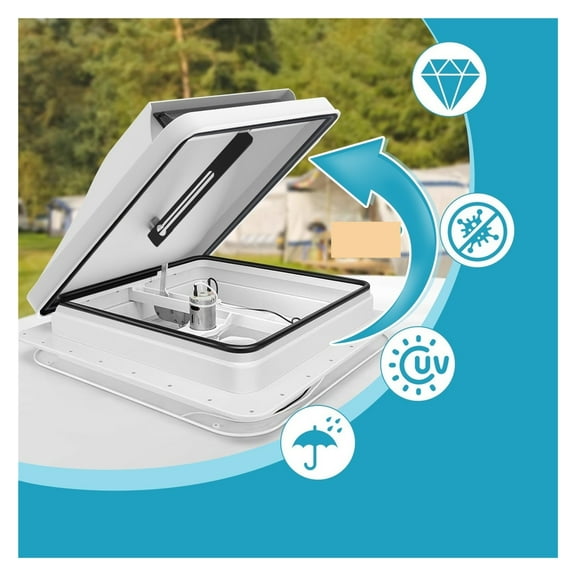 Premium RV Vent Hood Skylight Cover Air Vent - Must-Have Interior Replacement Parts for RV Trailer ,Weather Tight