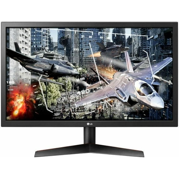 Restored LG 24" 1920x1080 HDMI DP 144hz 1ms TN FHD Gaming Monitor - 24GN50W-B (Refurbished)