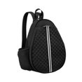 thumbnail image 1 of DYNWAVECA Tennis Racket Bag Tennis Backpack Multipurpose Waterproof Quilted Badminton Racquet Bag Rucksack Daypack for Training Outdoor Black, 1 of 9