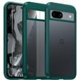 thumbnail image 1 of KOMI for Google Pixel 8A Case: Support Magnetic Charging Frosted Translucent Back Protective Phone Cover - Matte Military Grade Full Protection Drop Proof Shockproof Tough Cases - 6.1 inch (Black), 1 of 5