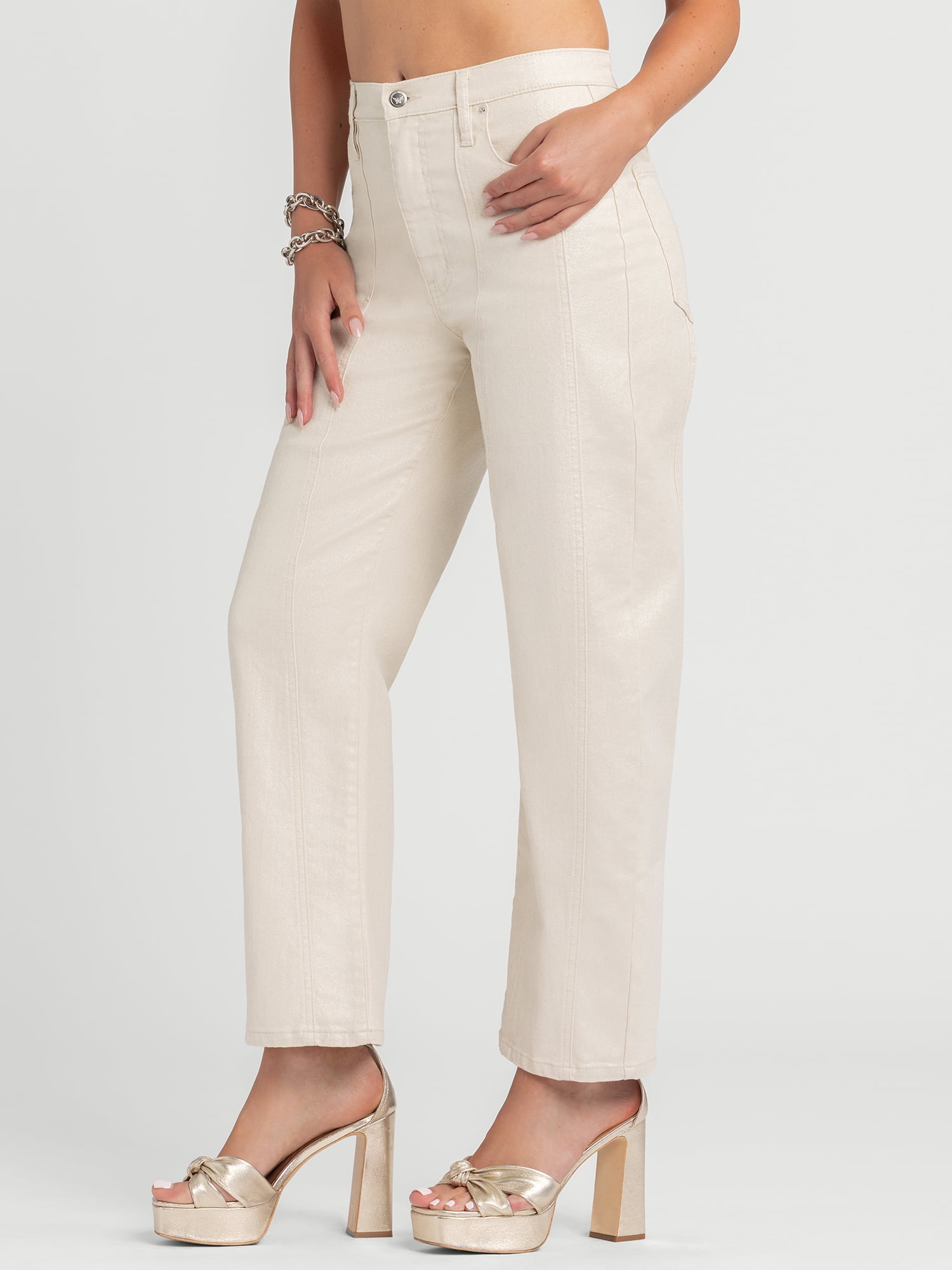 Jessica Simpson Women's and Women's Plus Myrtle Barrel Leg Jeans, Sizes 2-24W