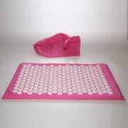 Deluxe Comfort Acupuncture Mat with Carrying Bag – Natural Endorphin Energy Booster – Holistic Therapy – Great Stress Reliever – Mat, Pink