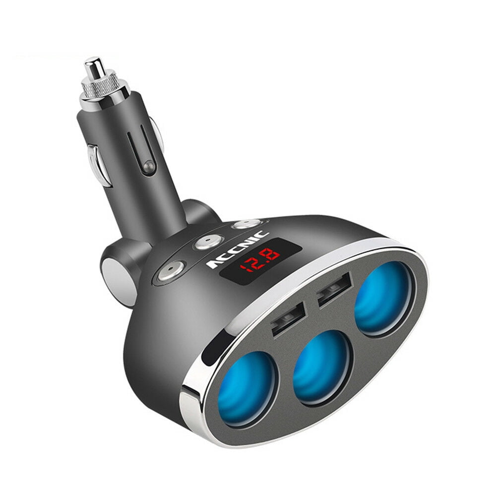 3 Way Multi Car Cigarette Lighter Socket Extension Splitter USB Charger DC12V Walmart Canada