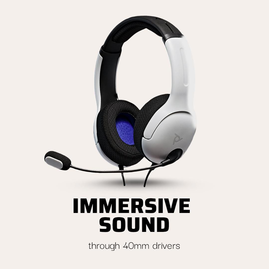 PDP AIRLITE Wired Headset Frost White PlayStation 5 PlayStation 4 PDP AIRLITE W HS Frost White Walmart