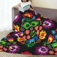 thumbnail image 6 of Sikiie Traditional Floral Polish Ultra-Soft Micro flannel Blanket Luxury All Seasons Warm Blanket for Bedding Sofa and Travel (4 sizes)-50"x40", 6 of 7