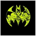 thumbnail image 2 of Batman Neon Yellow Logo and Character Toddler Boy's Black T-shirt-4T, 2 of 3