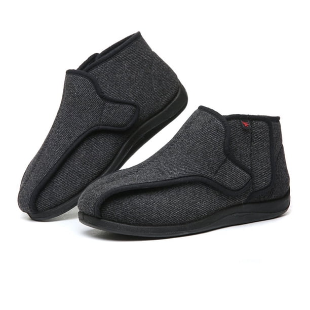 Regalos de zapatos a rayas para mamás y papás de mediana edad y mayores, zapatos de salud que se ajustan a los pies, gordos, anchos, hinchados y deformados