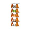 thumbnail image 3 of Birdeem Multi-Layer Letter Shoe Rack, Small Shoe Cabinet for Household Doorstep Balcony, and Economical Folding Shoe Rack for Student Dormitories, 3 of 5