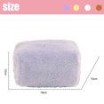 thumbnail image 2 of Bolsa de maquillaje Apuakthei, bolsas de cosméticos de felpa, linda bolsa de almacenamiento suave con cremallera para artículos de tocador de viaje para suministros de oficina, cosméticos,, 2 of 5