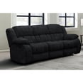 thumbnail image 4 of Global Furniture USA Transitional Reclining Sofa, Ebony U250 Ebony Modern Sofa, Durable Polyester Upholstery, 4 of 5