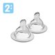 thumbnail image 5 of Tetinas de Biberón MAM Nivel 2 Flujo Medio Transparente para Bebés de 2 Meses en Adelante, 5 of 5