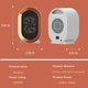 thumbnail image 5 of Calentador eléctrico de ventilador de cerámica de 1200 W con 2 configuraciones de calor y protección contra sobrecalentamiento Calefacción rápida y silenciosa con bajo consumo de energía (blanco), 5 of 5