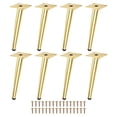 thumbnail image 1 of 8Uds Patas de Muebles de Metal para Reemplazo, Patas de Sofá de Gabinete Doradas, Patas de Muebles Modernos para DIY con Tornillos para Armario y Mesa (10 Pulgadas), 1 of 6