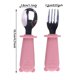 thumbnail image 3 of Juego De Tenedor Y Cuchara De Acero Inoxidable Con Mango De Silicona. Vajilla Duradera Para La Cocina, El Comedor, Acampadas, Viajes, Picnics, Barbacoas Y Fiestas., 3 of 4