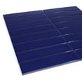 thumbnail image 4 of Gio Cobalt Blue Glossy 1.25" X 6" Stacked Linear Porcelain Mosaic Tile, 4 of 4