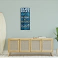 thumbnail image 4 of Stupell Industries Beach Rules Relax Breathe Typography Painting Gallery Wrapped Canvas Art Print Wall Art, 17 x 40, 4 of 5