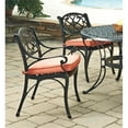 thumbnail image 6 of Bowery Hill Traditional Black Aluminum Outdoor Chair Pair, 6 of 6
