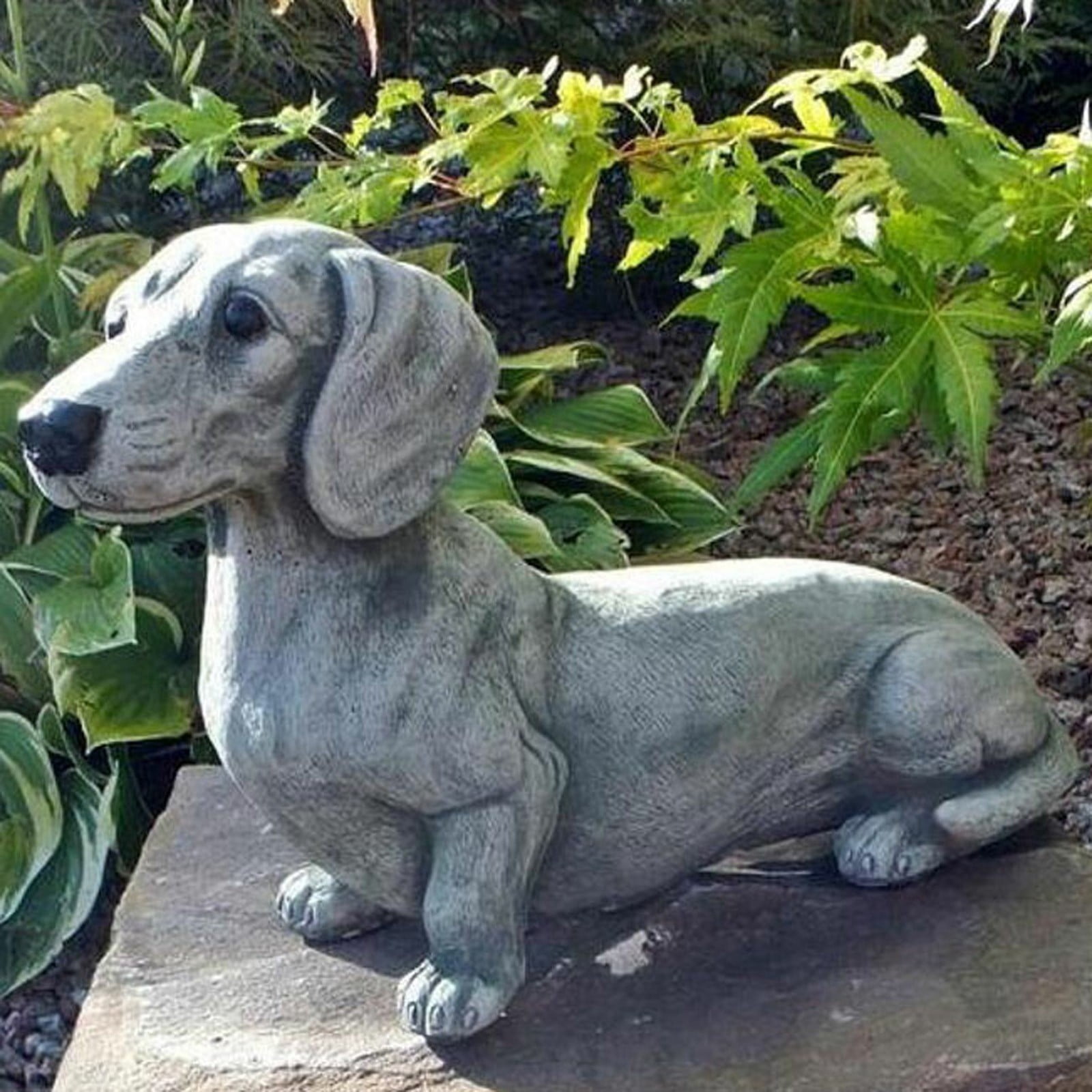 Dachshund Garden Statue â Handcrafted Concrete Dog Sculpture for Outdoor Decor â Pet Memorial, Yard Art & Gift for Dachshund Lovers