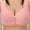 #0011-Pink, variant on Everyday Bra for Women Thin Soft Simple Front Button Underwear No Underwire Solid Color Breathable Bras Gift