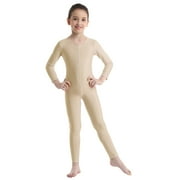 iEFiEL Kids Girls Long Sleeves Ballet Dance Gymnastics Leotard Jumpsuit