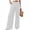 *White, variant on ClodeEU Women's High Waisted Wide Leg Dress Pants, Elastic Waist Flowy Trousers with Pockets, Casual Workwear Beige,Women's Plus L