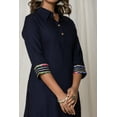 thumbnail image 5 of Vi VIHAAN IMPEX Women's Blue Athleisure Blouse & Capri Pants Set, 2XL, 5 of 7
