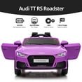 thumbnail image 6 of Hikiddo Electric Ride on Car for Kids, Licensed Audi 12V 7Ah Kids Ride-on Toy for Toddlers 2-5 Girl with Remote, Bluetooth - Purple, 6 of 9