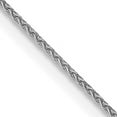 thumbnail image 2 of Solid 14K White Gold 1.1mm Diamond-cut Spiga with Lobster Lock Chain - 20", 2 of 8