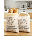 thumbnail image 4 of 2 Pack Beeswax Bread Bags for Sourdough,Reusable Organic Linen Beeswax Bread Bag for Homemade Sourdough 17 x 12.6 Inches Food Storage Cloth Bag – Freezer-Friendly & Freshness Preservation, 4 of 6