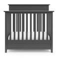 thumbnail image 6 of Storkcraft Petal Mini 4-in-1 Convertible Baby Crib with Mini Crib Mattress, Gray, 6 of 11