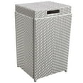 thumbnail image 5 of Furniture of America Azur Aluminum 2-Piece Bar Cart and Trash Can in Gray, 5 of 18