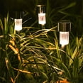 thumbnail image 3 of Paquete de 10 luces solares decorativas para exteriores, luz alimentada por energía Solar, para patio, pasarela, 3 of 5