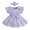 Purple, variant on Baby Sweetie Girl Clothes Newborn Romper Dress Infant Lace Ruffle Sleeveless Summer Outfits with Headband 0-18 Months