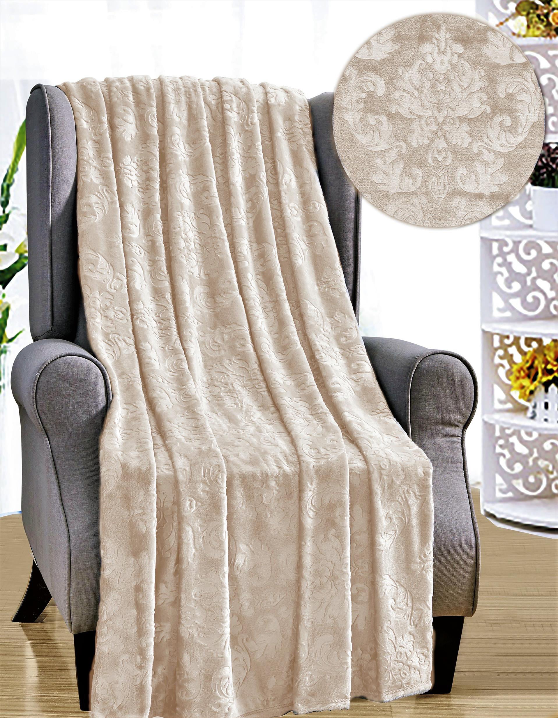 Versailles Ultra Soft Plush Contemporary Embossed Pattern All Season 50 ...