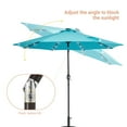 thumbnail image 5 of ACEGOSES LED Outdoor Patio 9′ Circle Deck Market Umbrella, Solar Lights Table Umbrellas With Non-Fading solution-dyed Canopy Turquoise blue, 5 of 8