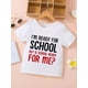 thumbnail image 1 of Boys' Casual T-Shirt With Fun Quote, "I'm Ready For School But Is School Ready For Me?", Round Neck, Fashionable Comfort Fit, Spring/Summer Kids Apparel, Boys Clothing Gift, 1 of 6