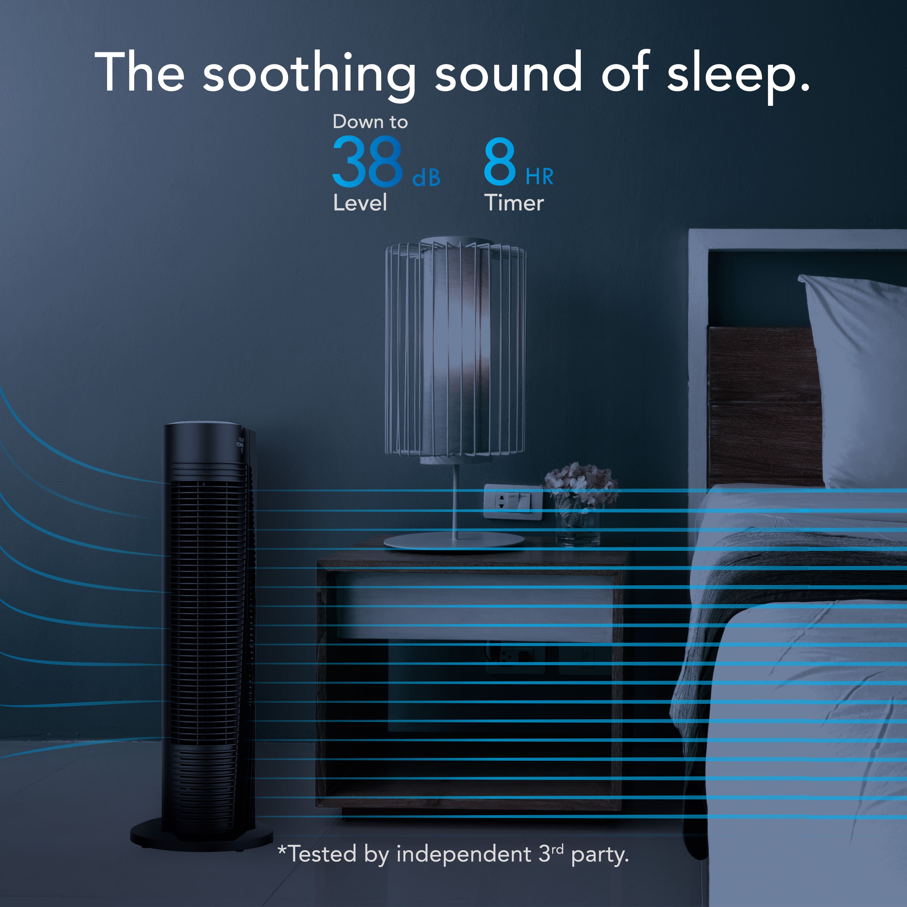 Vornado OSC54 Oscillating Tower Fan with Remote, 32 Inch, Quiet Powerful Fan, Oscillates 70º, 1-8H Timer, 4 Speeds, Touch Control, Air Circulator Fan for Bedroom and Home Office, Black