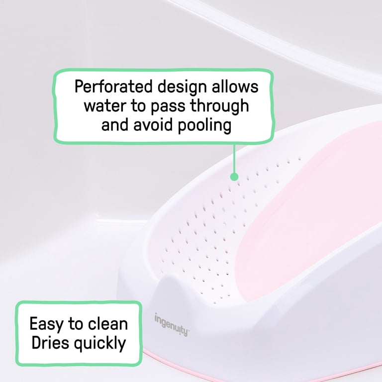 Ingenuity Easy Rinse Baby Bather Seat, Pink photo 3