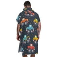 thumbnail image 6 of Hooded Beach Towel Adult Bath Poncho Towels Soft Absorbent Quick Dry for Surf Swim Pool Men Women Teens Hand Paint Monster Trucks, 6 of 7