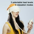 thumbnail image 4 of Masajeador De Ojos Para La Cabeza, Fácil De Poner, 3 Niveles De Compresión Caliente, Ala Hueca, Mantiene La Luz Cálida, Bloquea El Masajeador De Cabeza Eléctrico Para Un Sueño, 4 of 7