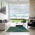 thumbnail image 7 of Ahgly Company Machine Washable Indoor Square Transitional Deep Teal Green Area Rugs, 4' Square, 7 of 7