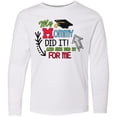 thumbnail image 3 of Inktastic My Mommy Did It and She Did it For Me with Graduation Cap Long Sleeve Youth T-Shirt, 3 of 5