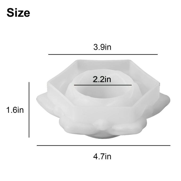 Lotus Flower Resin Molds Tray Pot DIY Christmas Gift Jewelry