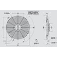 thumbnail image 2 of Spal Advanced Technologies 14in Puller Fan Straight Blade 1274 CFM, 2 of 3