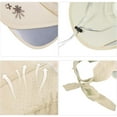 thumbnail image 3 of Sombrero de visera de ala ancha para mujer, sombrero de protección solar para playa, viajes, senderismo, jardinería, camping, 3 of 6