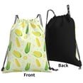 thumbnail image 2 of Fresh Ripe Corn Cobs Pattern Drawstring Backpack Sackpack String Bag Cinch Waterproof Bags for Gym Sports Yoga Travel Beach Swimming shopping, 2 of 7